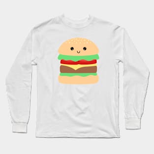 Hamburger Cute Kawaii design Long Sleeve T-Shirt